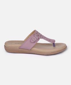 Women's Lavender Thong Sandals (IU6011)